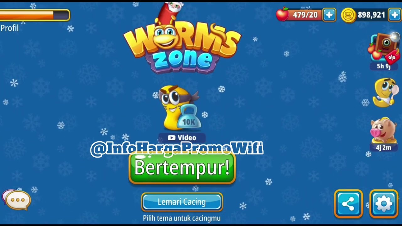 New Santa Worm Festive Ornament Delicious Christmas Foods Fun Holiday #WormsZone #InfoHargaPromoWifi