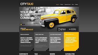 Taxi Website Template - 42804 screenshot 2