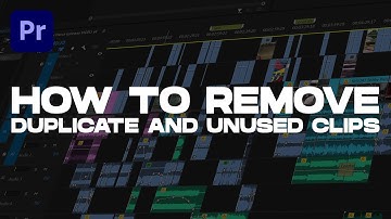 REMOVE Duplicate + Unused Clips | Premiere Pro