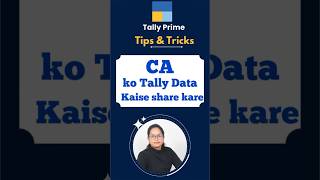 How to share Tally prime data to CA screenshot 1