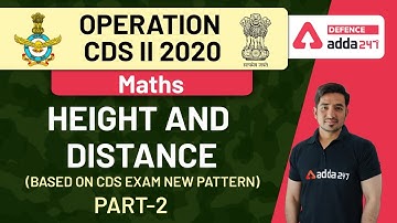 TRIGONOMETRY PART-3 ( Based ON CDS EXAM NEW PATTERN) | Maths | OPERATION CDS II 2020