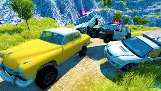 EXTREME OFF ROAD POLICE CHASES AND GETAWAYS  BeamNG Drive Crash Test Compilation Gameplay