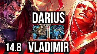 DARIUS vs VLADIMIR (TOP) | 65% winrate, 6 solo kills, Legendary, 13/2/0 | BR Master | 14.8