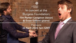 In concert: Tim Parker-Langston (tenor), Ewan Gilford (piano)