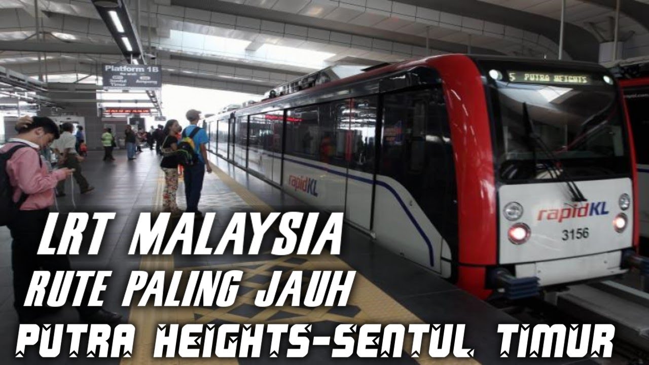 NAIK LRT MALAYSIA YG ADA MASINISNYA DARI SETASIUN  PUTRA HEIGHTS  KE PUSAT KOTA KUALA LUMPUR