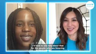 Gemma Chan Speaks Equity With 16-Year-Old Claire For World Childrens Day