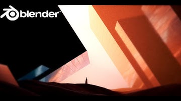how to make an abstract sci-fi scene in blender