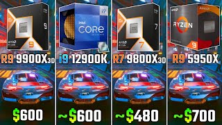 RYZEN 9 9900X3D vs INTEL i9-12900K vs RYZEN 7 9800X3D vs RYZEN 9 5950X | Test in 6 Games