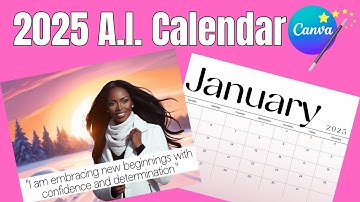 CREATE Your 2025 AI Calendar in Canva with DreamLab!