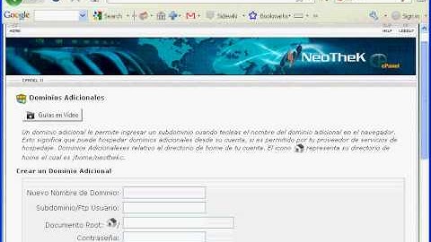 Cómo agregar un Dominio Adicional - cPanel Tutorial por Neothek.com