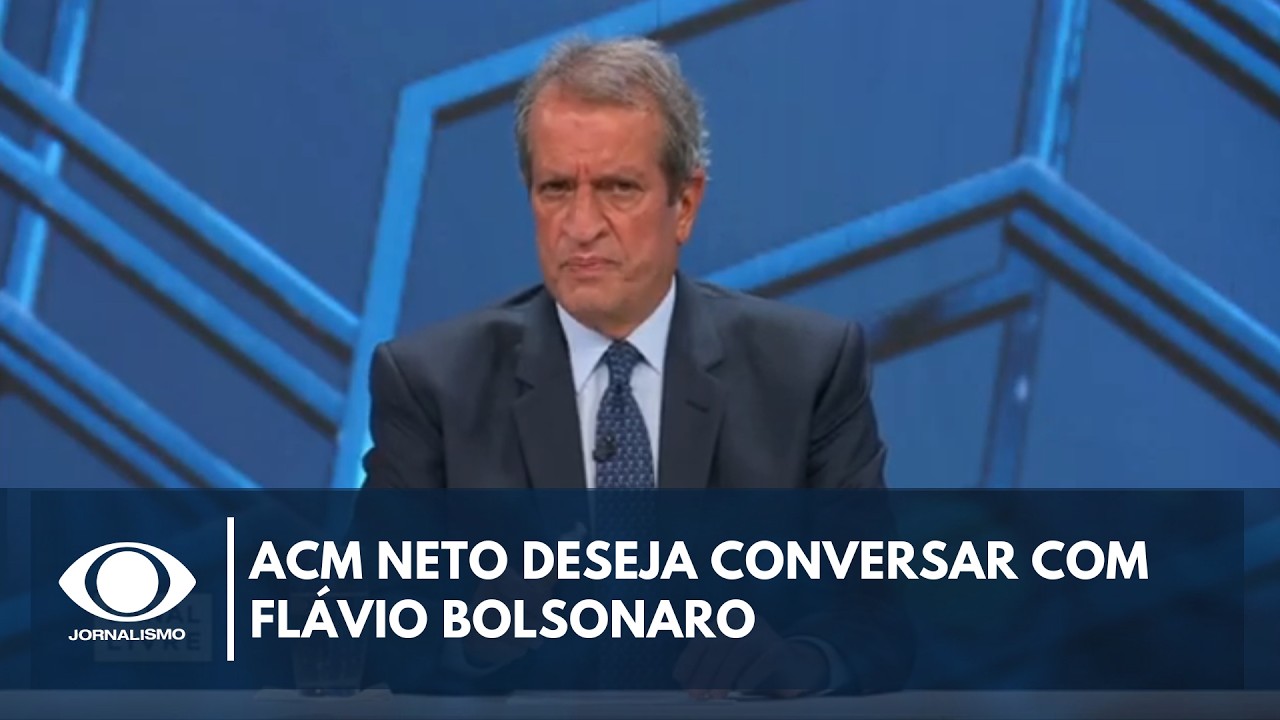 ACM Neto quer conversar com Flávio Bolsonaro, diz presidente do PL | Canal Livre