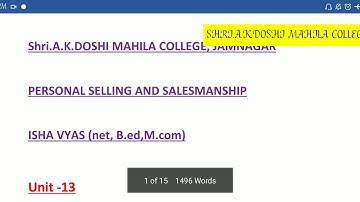 Fy bcom ssp lecture 42 by pro Ms Isha vyas