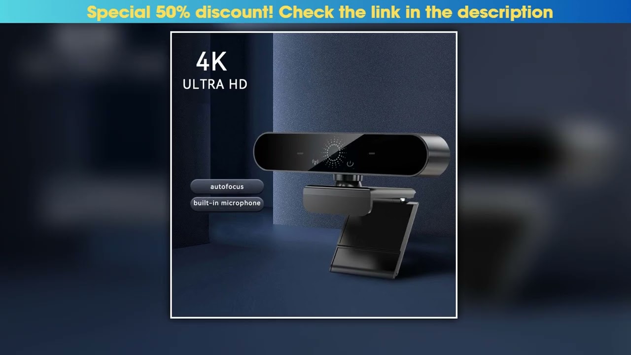 Webcams 4K USB Web Camera with Microphone Autofocus 2K Camera PC Computer Laptop Live Streaming