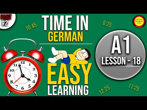 German Lesson 18: German Time Part-2