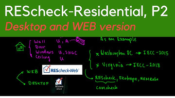 REScheck (IECC-Energy Code), Part 2
