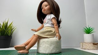 ✔Pouf, armchair, small table for a doll. How to make furniture with your own hands + Pattern