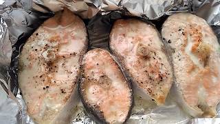 Стейки из лосося в духовке. Вкусная сочная красная рыба быстро и просто! Стейки из лосося в духовке. Вкусная сочная красная рыба быстро и просто!
