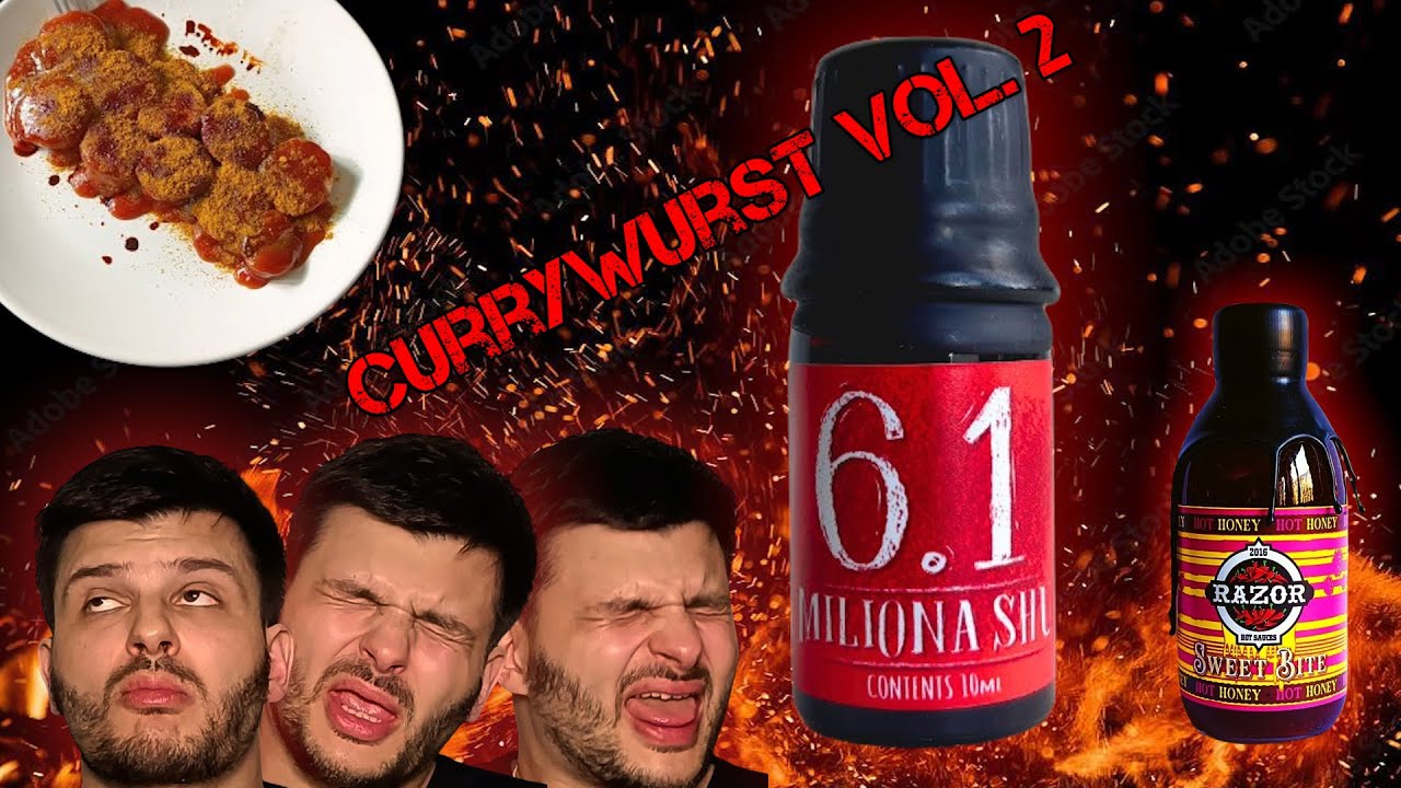 Piekielny CURRYWURST własnej roboty z ekstraktem 6,1 MLN SHU od Razora 😳🔥🧯