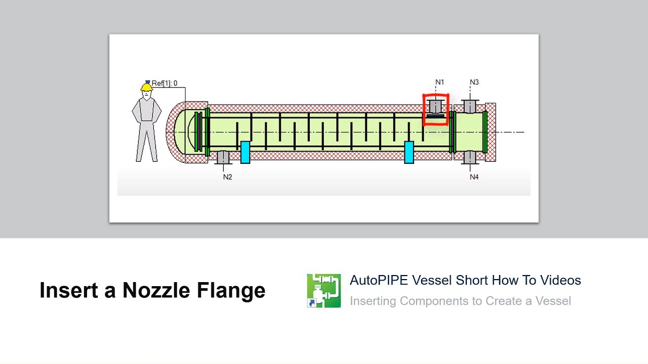 Insert a Nozzle Flange YouTube