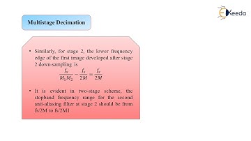 Multistage Decimation - Multirate Digital Signal Processing - Advanced Digital Signal Processing