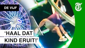 Held valt keihard uit reuzenrad - DE VIJF