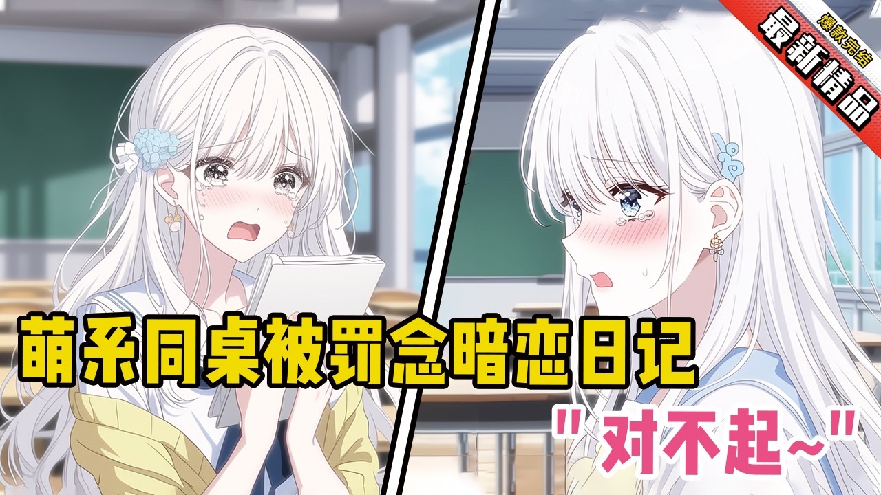 萌系同桌被罚念暗恋日记！她含泪鞠躬：“对不起~”#漫画解说 #二次元 #一口气看完系列 #校园爱情 #柳如煙 #爽文 #完结文