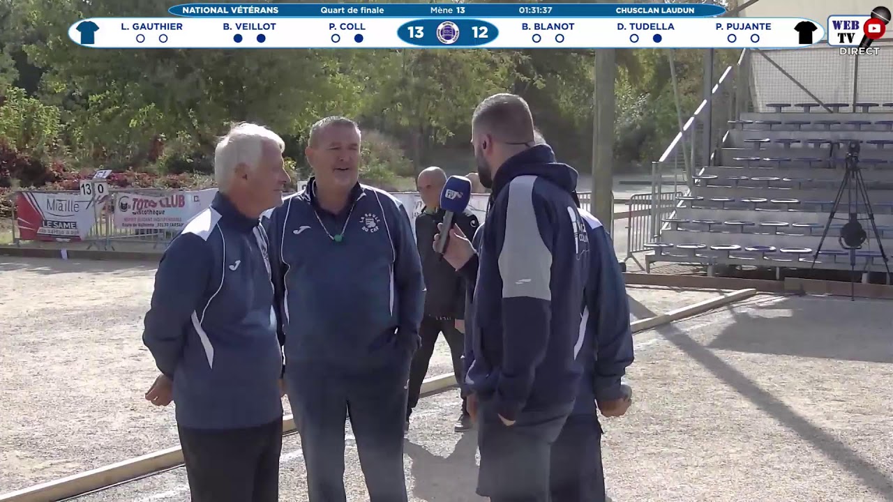 National TOP 300 VÉTÉRANS CHUSCLAN LAUDUN : COLL contre PUJANTE