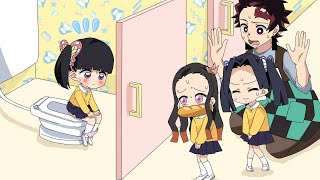 【キメツ幼稚園物語～カナヲちゃんのトイレトレーニング】も、漏れちゃう！炭治郎先生も応援するけど順番待ちが…！カナヲちゃんは一人で上手におしっこできるかな？【鬼滅の刃/声真似】