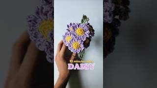 Easy Crochet Daisy #crochetdaisy #easycrochet #crochetflowers #crochettutorial #easycrochettutorial