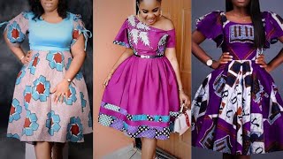 Beautiful and fabulous Ankara short gown dress | African print fashion styles