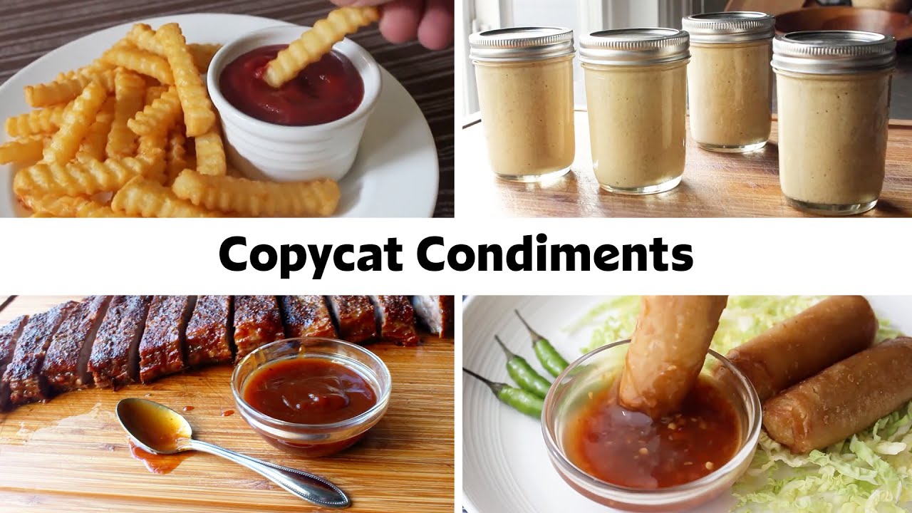 14 Copycat Condiment Recipes | Homemade Ketchup, Mustard, Mayo & More! | Food Wishes
