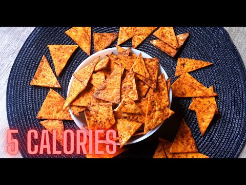 How to make Chips 5 Calories low Fat super easy and healthy| like Doritos Lowcarb