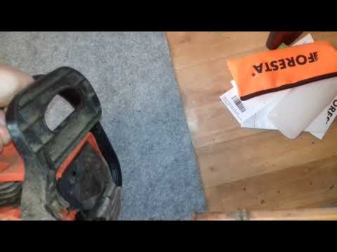Распаковка бензопилы foresta