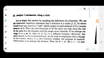Analytic continuation along a path/// Advanced complex analysis // Fourth Semester Msc Mathematics