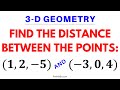 3D Geometry: How to Find the Distance Between Points in Three-Dimensions | Easy Tutorial