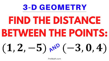 3D Geometry: How to Find the Distance Between Points in Three-Dimensions | Easy Tutorial