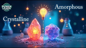 Crystalline or Amorphous? 💡 The Easiest Way to Learn Solid State!