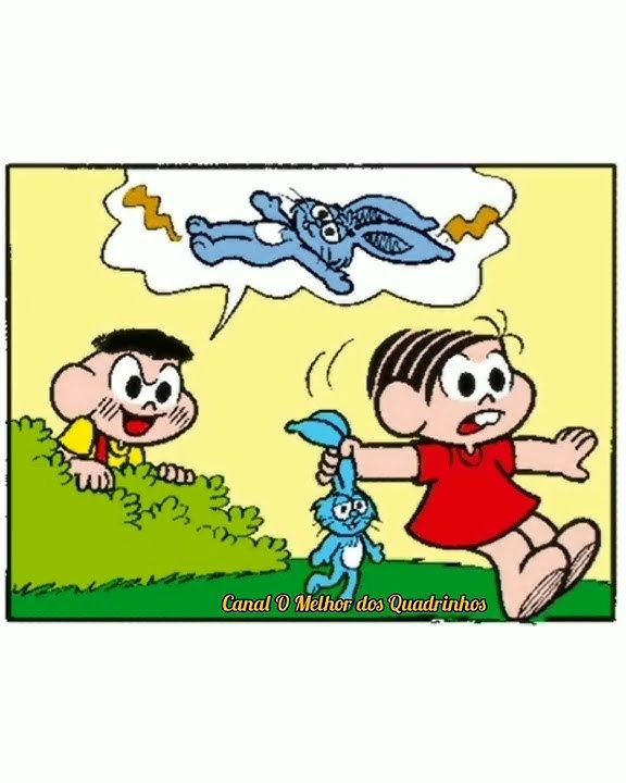Tira da Mônica - Coelhinho Encardido - Gibi Narrado Turma da Mônica - Cebolinha e Cascão  #shorts