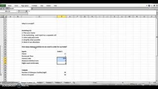 Basics of excel modeling