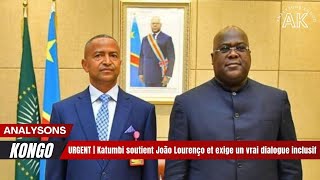 Urgent Katumbi Soutient João Lourenço Et Exige Un Vrai Dialogue Inclusif