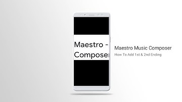 Maestro Music Composer: How To Create 1st & 2nd Ending