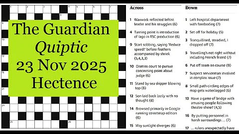 The Guardian Quiptic 1357