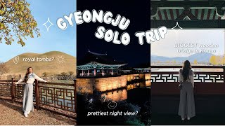 two days in gyeongju 🍂 best food, royal tombs, museum, woljeonggyo, anapji pond, bomunho lake