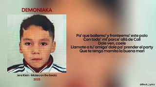 Letra // DEMONIAKA - JERE KLEIN | JEREMIAS