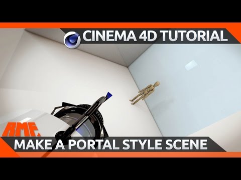 Cinema 4D Tutorial - Create a portal style scene