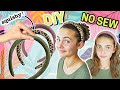 DIY Puffy Headbands NO SEW | Cute Hairstyles For Back To School