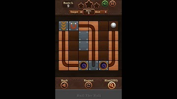 Roll The Ball Slide Puzzle 2 - Moves Basic L Level 9 Walkthrough