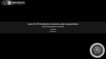 01.00 Introduction to dynamic system representations