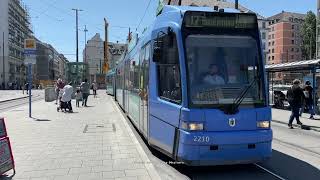 Trams of Munich, Germany 2022: Straßenbahn München