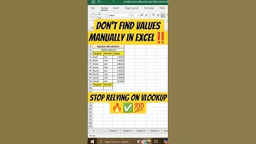 Don’t Use VLOOKUP‼️Instead Use This Excel Trick 🔥#viral #tricks #excel #exceltips